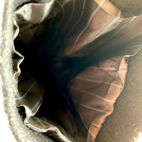 Double-breasted Italian wool long coat - Picture 6 of 9